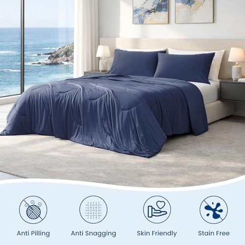 Cooling Comforter Twin Size - Reversible Lightweight Blanket for Hot Sleepers
