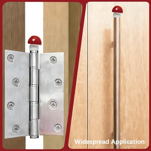 10-Piece Magnetic Mushroom Hinge Covers for Door and Cabinet Decor