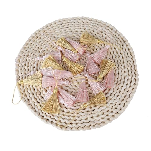 45-Piece Mini Silky Tassels 3.75-Inch for Jewelry Making and DIY Crafts