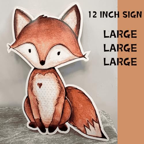 12-Inch Woodland Animal Cutouts with Stands - 9 Piece Party Decor Set