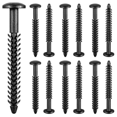 12 Pack Vinyl Shutter Fasteners, UV Resistant Exterior Shutter Spike Loks