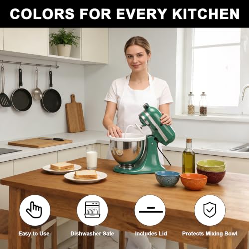 Silicone Bowl Liner with Lid for 5 Qt Tilt-Head Stand Mixers