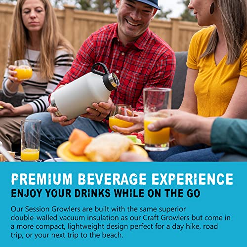 32 oz Vacuum Insulated Stainless Steel Beer Growler - Leakproof Travel Flask