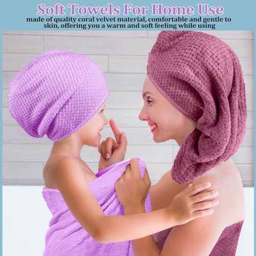 12-Piece Coral Fleece Bath Towel Set, Quick Dry Absorbent Washcloths
