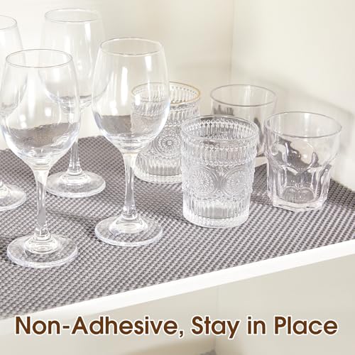Thickened Non-Slip Shelf Liner - Durable PVC Grip Mat for Kitchen Cabinets