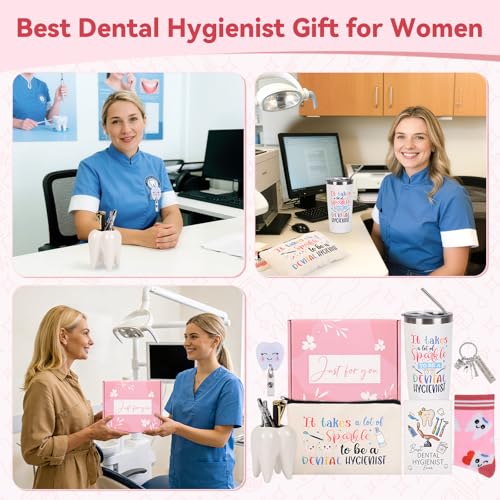 Bayelove Dentist Hygienist Gifts for Women — Unique Dental Assistant Gift Set (Tumbler Included)