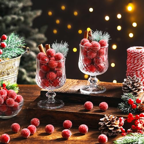 100 Pcs Christmas Artificial Frosted Cranberries Vase Fillers – Solsew