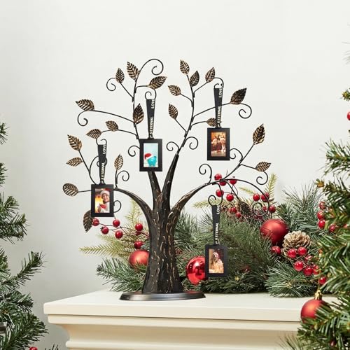 20 Pack Black Hanging Mini Picture Frames for Xmas Tree Wall Decor