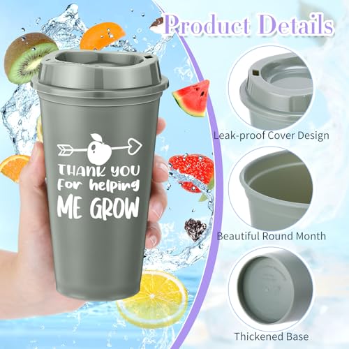 Thanks Teacher Gift Set Morandi - 72 Pcs Bulk Appreciation Gifts with Coffee Cups Notebooks & Pens