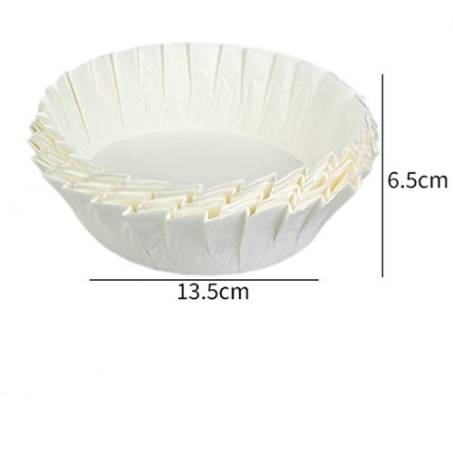 50pcs Disposable Basques Cake Paper Parchment Liners Cake Pan Liners Wrappers Oilproof Wrap Paper for Baking Cakes,Cheesecake,Oven, Air Fryer, 6 Inch