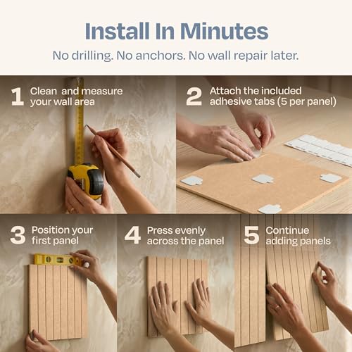 12-Pack Felt Bulletin Board Tiles - Self-Adhesive Wall Pin Board Set