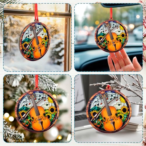 Sufavn Cello Ornament for Christmas Tree - Wooden Acrylic Holiday Decor, Model: THIS listing - Cello Variation