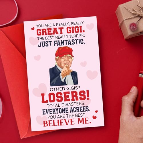 Donavibe Gigi Greeting Card for Grandma - Funny Heartfelt Birthday & Holiday Card