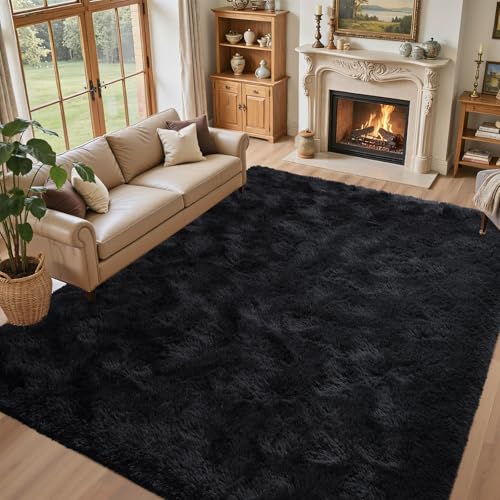 5x7 Ultra Soft Shag Area Rug, Non-Slip Plush Carpet for Bedroom and Living Room