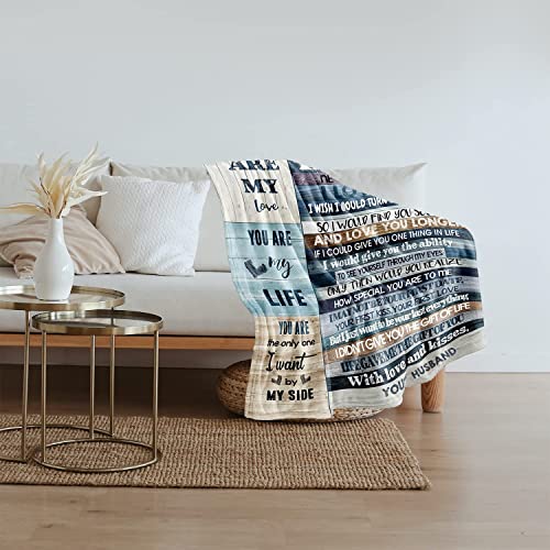 BASAO Anniversary Blanket for Wife 60x50in – From Husband Romantic Gift