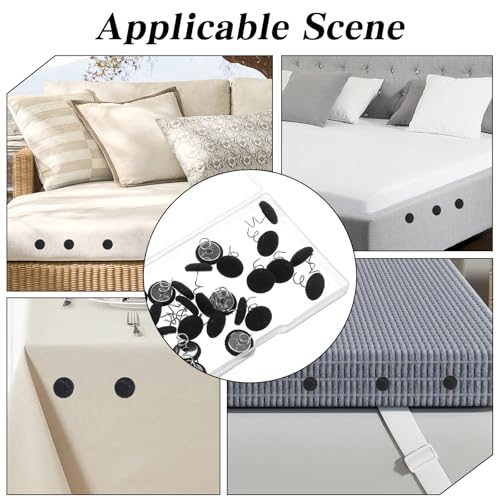24-Pack Twist Pins for Bed Skirts, Sofa Covers & Fabrics