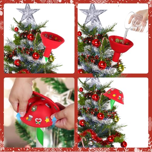 Christmas Tree Watering Funnel System with 48-Inch Long Hose & Wide Mouth