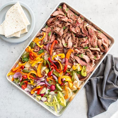 Extra Large Aluminum Baking Sheet Pan, 21 x 15 Inch Anti-Warp Rim