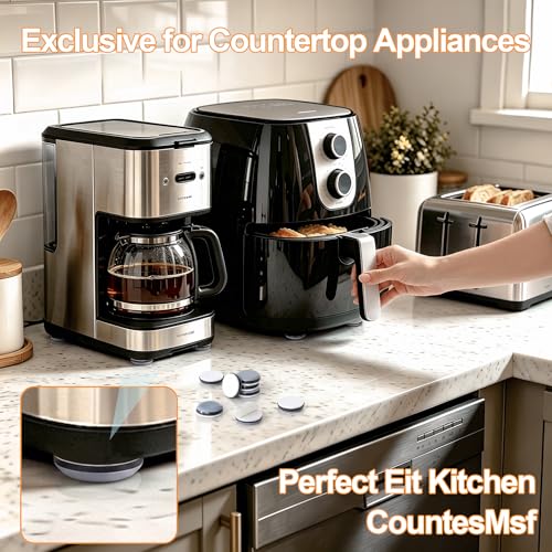 24 PCS Self-Adhesive Kitchen Appliance Sliders for Easy Countertop Movement