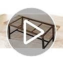 71-Inch Industrial Rectangular Dining Table for 6-8 People, Heavy Duty Wood