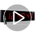24-Inch Oversized LED Digital Wall Clock with Remote, Timer, and Temperature