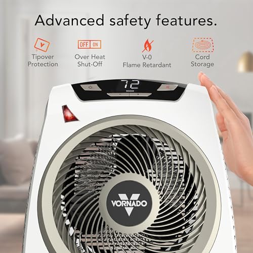 Whole Room Electric Space Heater with Auto Climate and Digital Display