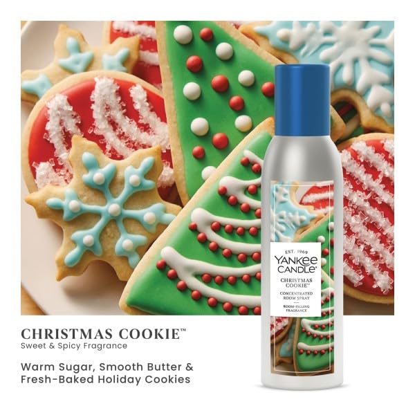 Yankee Candle Concentrated Room Spray 1.5 oz (Pack of 3) Christmas Cookie – Instant Home Fragrance