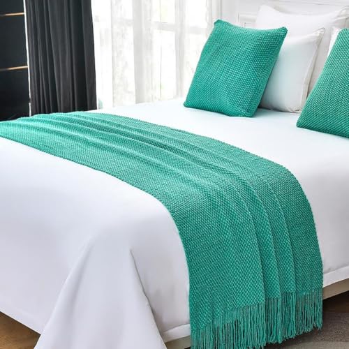 Bed Runner Scarf Bedspreads Runners King Size Knitting Blanket Sofa