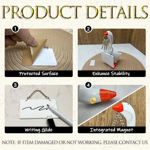 7-Inch Magnetic Desk Goose with Writable Memo Board and Organizer Set
