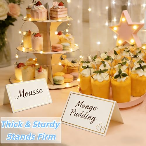 100 Elegant Gold Foil Place Cards | Printable Table Name Cards for Events
