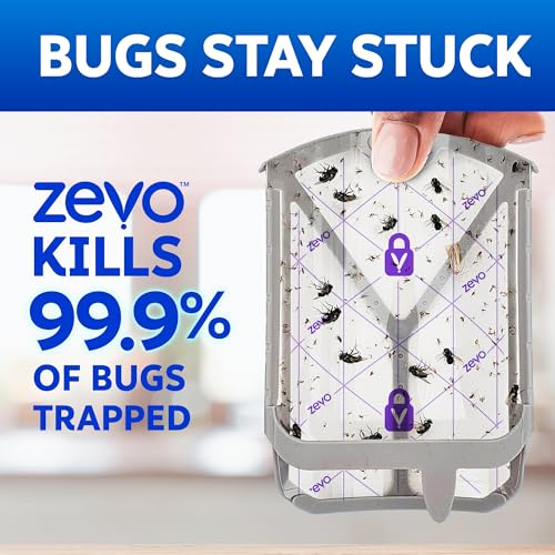 Zevo Flying Insect Trap Refills for Fruit Flies and Gnats, 4 Count