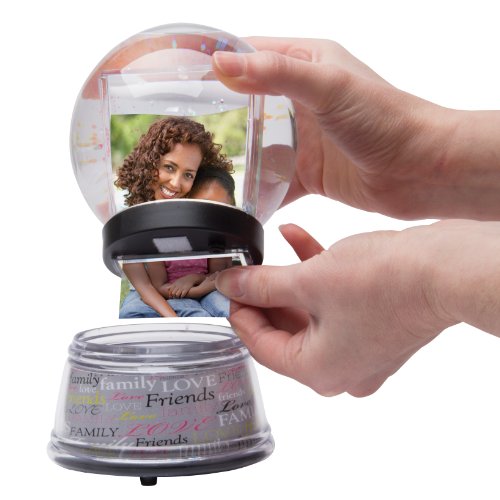 DIY Customizable Photo Snow Globe with Iridescent Glitter