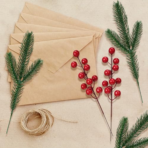 Norme 40 Pcs Christmas Floral Pick Set - Elegant Style for Gift Wrapping