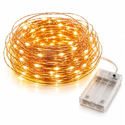 150 LED Fairy String Lights 50Ft Warm White Copper Wire Indoor Outdoor Decor
