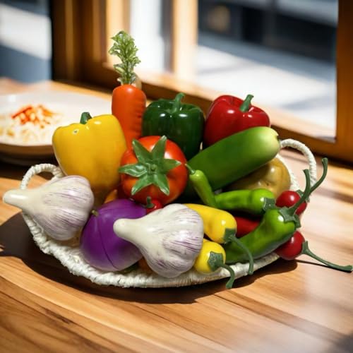 22pcs Realistic Artificial Vegetable Set for Home Kitchen Decor