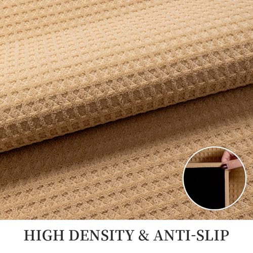24" x 36" Indoor Entryway Door Mat, Non-Slip Washable Floor Mat - Khaki