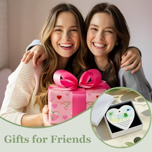 Heart-Shaped Sea Glass Friendship Ornament - Coastal Keepsake Gift