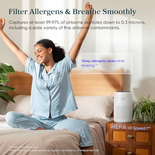Levoit Core Mini-P Air Purifier for Bedroom, Pets & Home with Aromatherapy