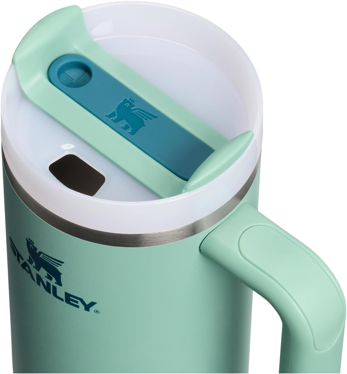 STANLEY Quencher H2.0 Tumbler - 30 oz Insulated Stainless Steel Cup with Handle & Straw | BPA-Free | Spring Green