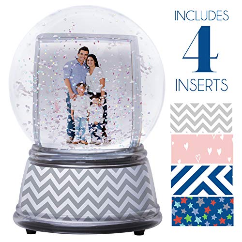 DIY Customizable Photo Snow Globe with Iridescent Glitter