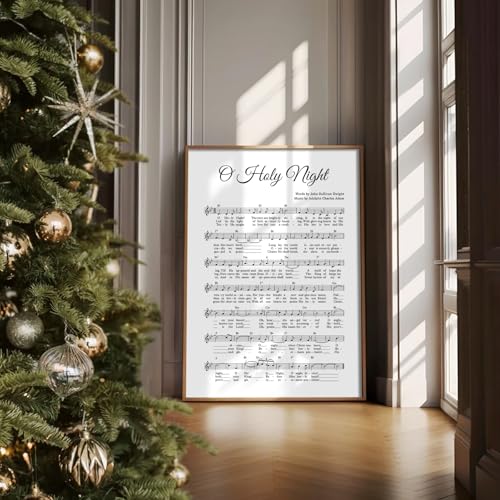 O Holy Night Christmas Wall Art Print 11x14 – JarThenaAMCS Unframed Minimalist Hall Decor