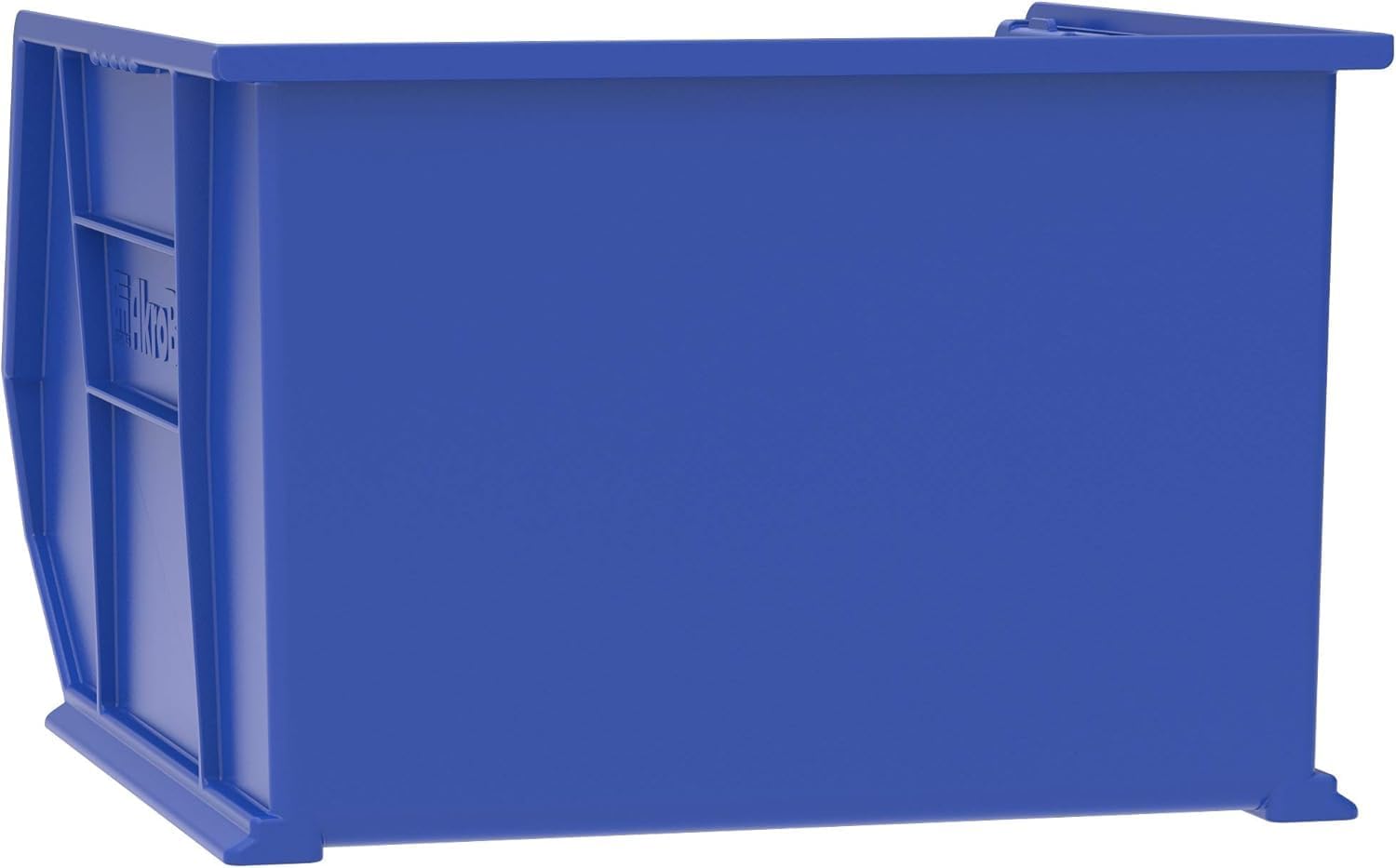 Akro-Mils Plastic Storage Bins - Space-Saving Stackable Organizers for Garage & Pantry | 18" x 16" x 11", Blue, 3-Pack