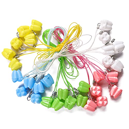 Kids Lost Tooth Saver Necklaces (30 Pack) - Baby Teeth Storage Boxes