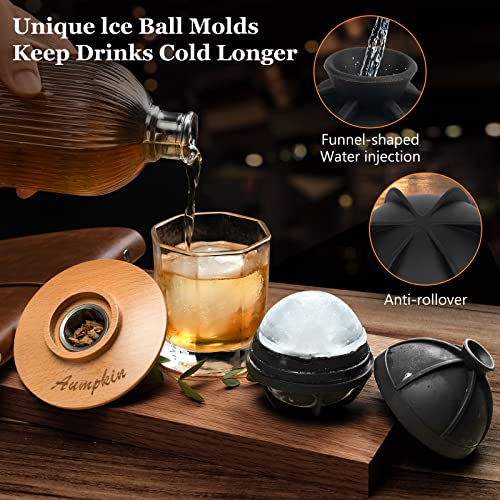 Aumpkin Cocktail Smoker Kit with Torch, 6 Flavors Wood Chips, Whiskey Infuser, Gift Set for Men & Dad (Torch Included)