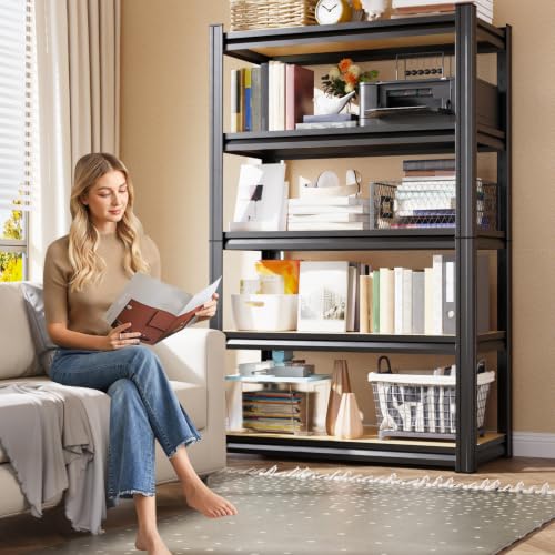 71" Heavy Duty Garage Shelving 5-Tier Adjustable Metal Storage Rack