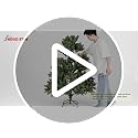 6 ft Prelit Pencil Christmas Tree with RGBW Lights, App Control – Green 6ft 3in