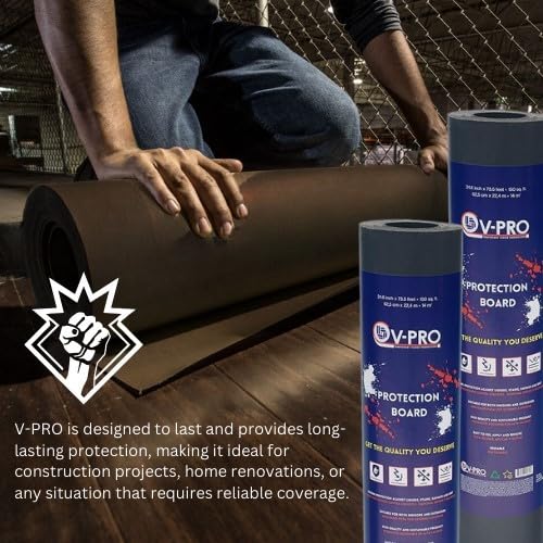 Heavy-Duty Floor Protector Roll - 538sqft Waterproof Floor Covering