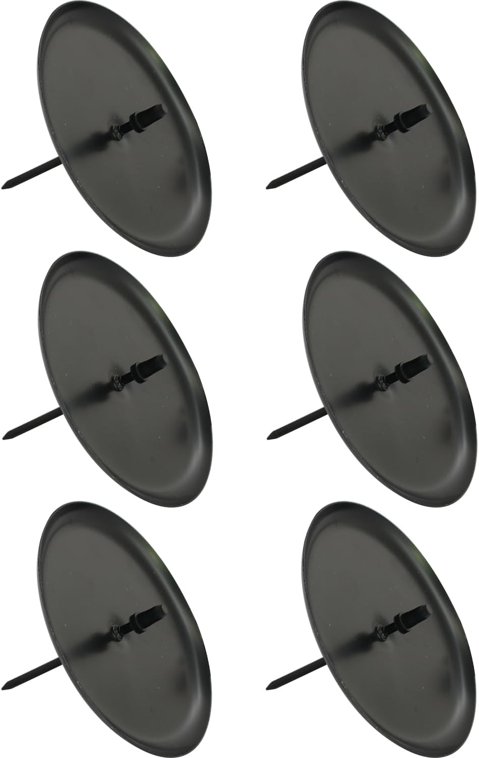 Skiennix 6PCS Metal Candle Holder Set - DIY Pillar Candle Plates & Tealight Clips for Home Decor