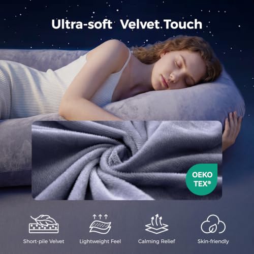 Momcozy U Shaped Pregnancy Pillow - 57 Inch Full Body Maternity Pillow