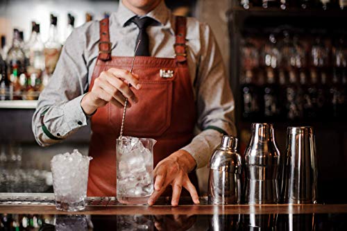 Handblown Cocktail Mixing Glass - 18 oz Weighted Base Bar Mixer